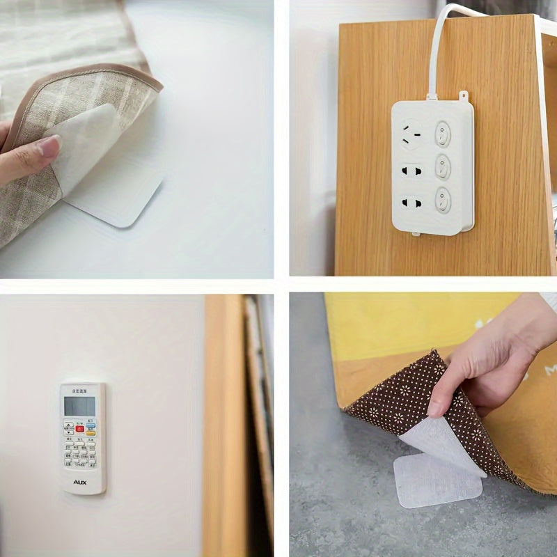 10 Pieces Non-Slip Washable Adhesive Pads for Bedding and Sofa Cover Fixation