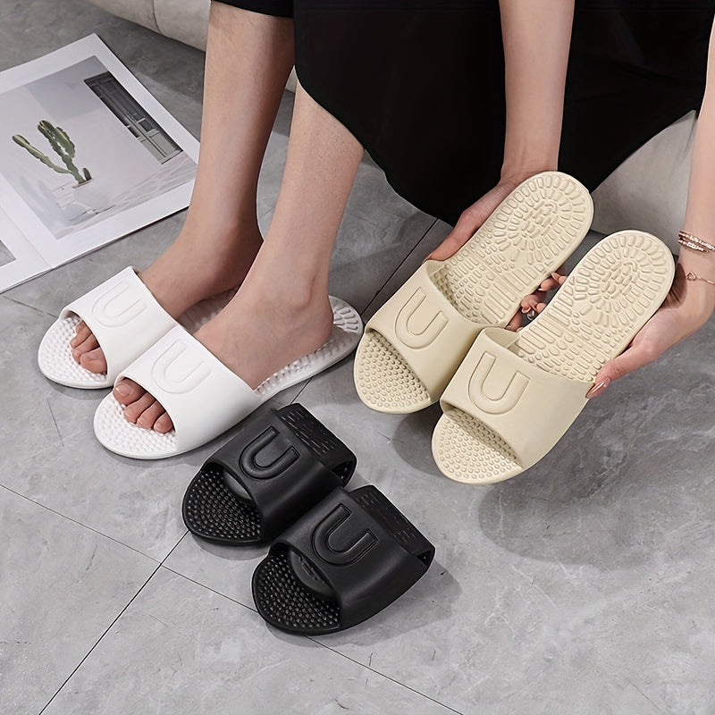 Uniseks EVA yig‘iladigan, sirpanmaydigan hammam shippaklari sayohat uchun ichki tekis poyabzal