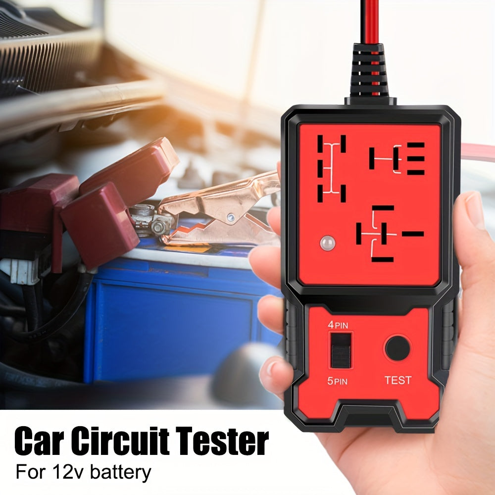 Universal 12V Automotive Relay Tester for Car Battery Check with LED