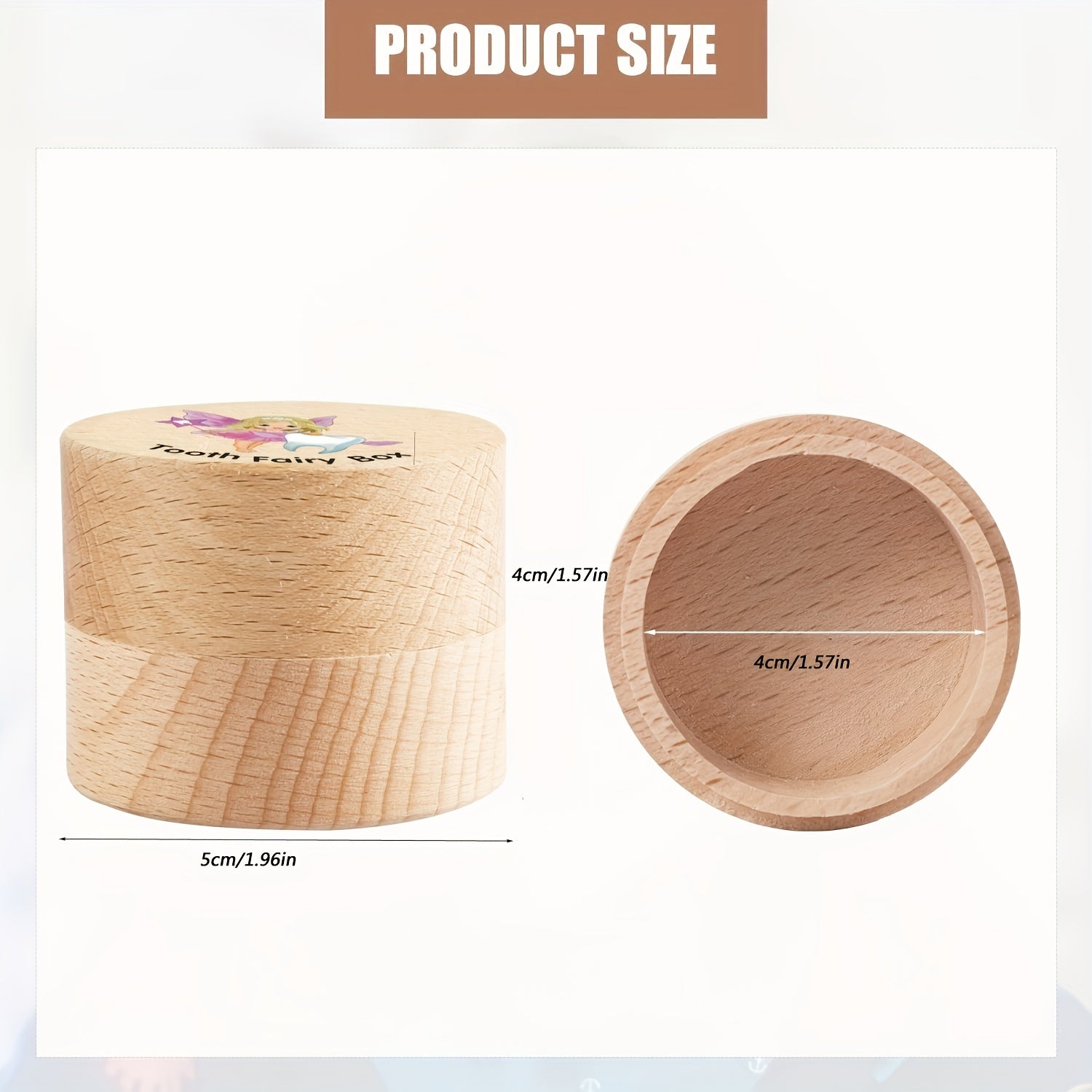 Очаровательная деревянная коробка для зубной феи - особое место для хранения потерянных зубов девочек, яркий сувенирный держатель, коробка для памятных зубов, органайзер для выпавших зубов.