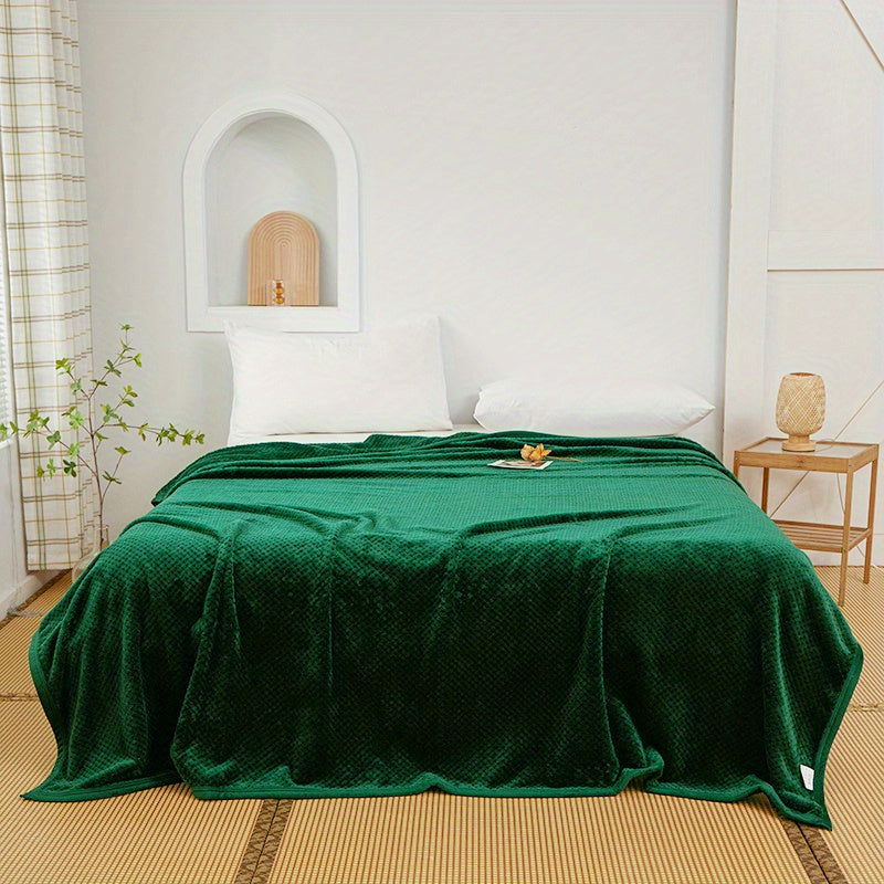 Yumshoq va qulay bir rangli ko'rpa, qulay uxlash, divanda dam olish, divanda iliq qolish, ofisda, yotoqda, sayohat yoki lagerda foydalanish uchun mukammal.