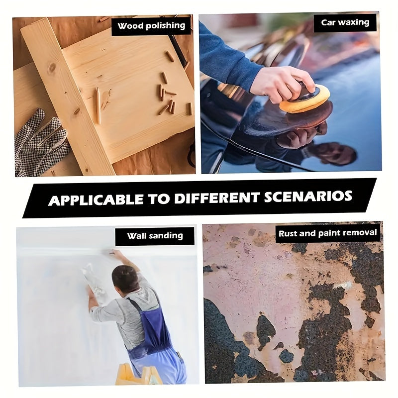 Регулируемый шлифовальный стержень с вращающейся рукояткой для стены, металла, дерева, гипсокартона, кузовных работ