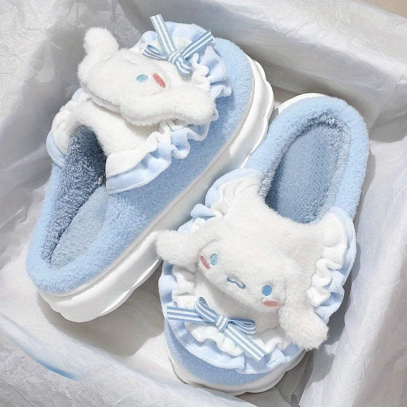 Women's Plush Cartoon Indoor Slippers Warm Cozy Autumn Winter