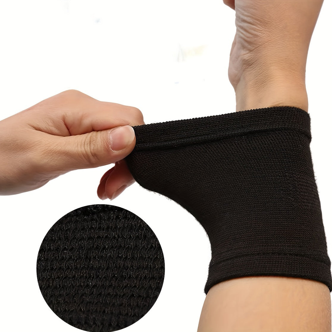 Unisex Breathable Sweat-Absorbent Wrist Compression Sleeve Joint Support