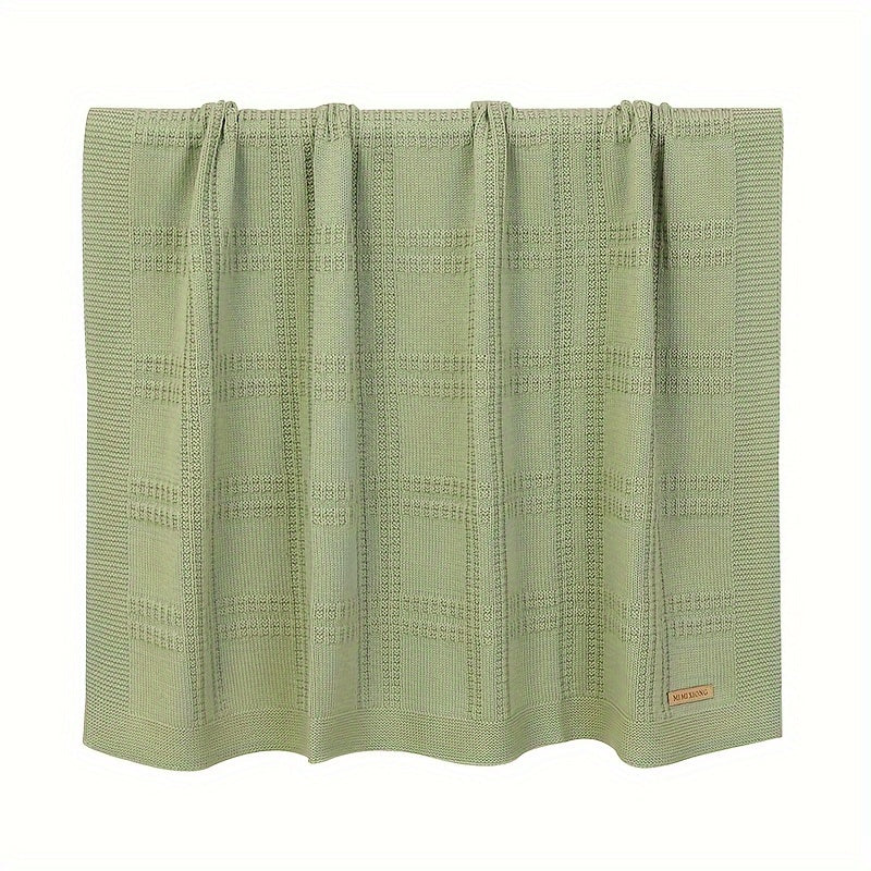 Kids Blanket for Boys and Girls, Soft Solid Color, Light Green, Cream, Pink