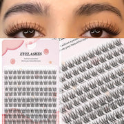 False Eyelashes Cartoon Style Natural Look C Curl 10-12mm Reusable Single Pair