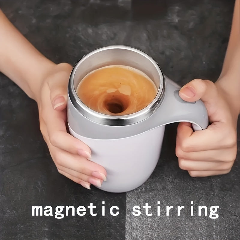 Automatic Magnetic Stirring Travel Mug Stainless Steel Coffee Cup with Rotating Magnet