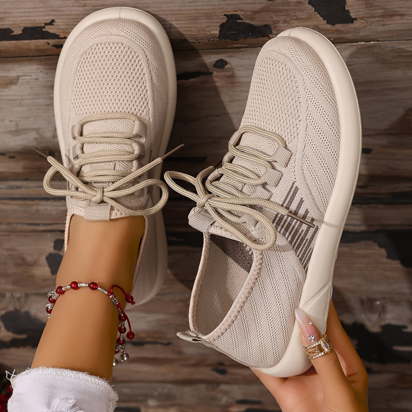 Women's Breathable Black Fabric Slip-On Sneakers Casual Low-Top Shoes