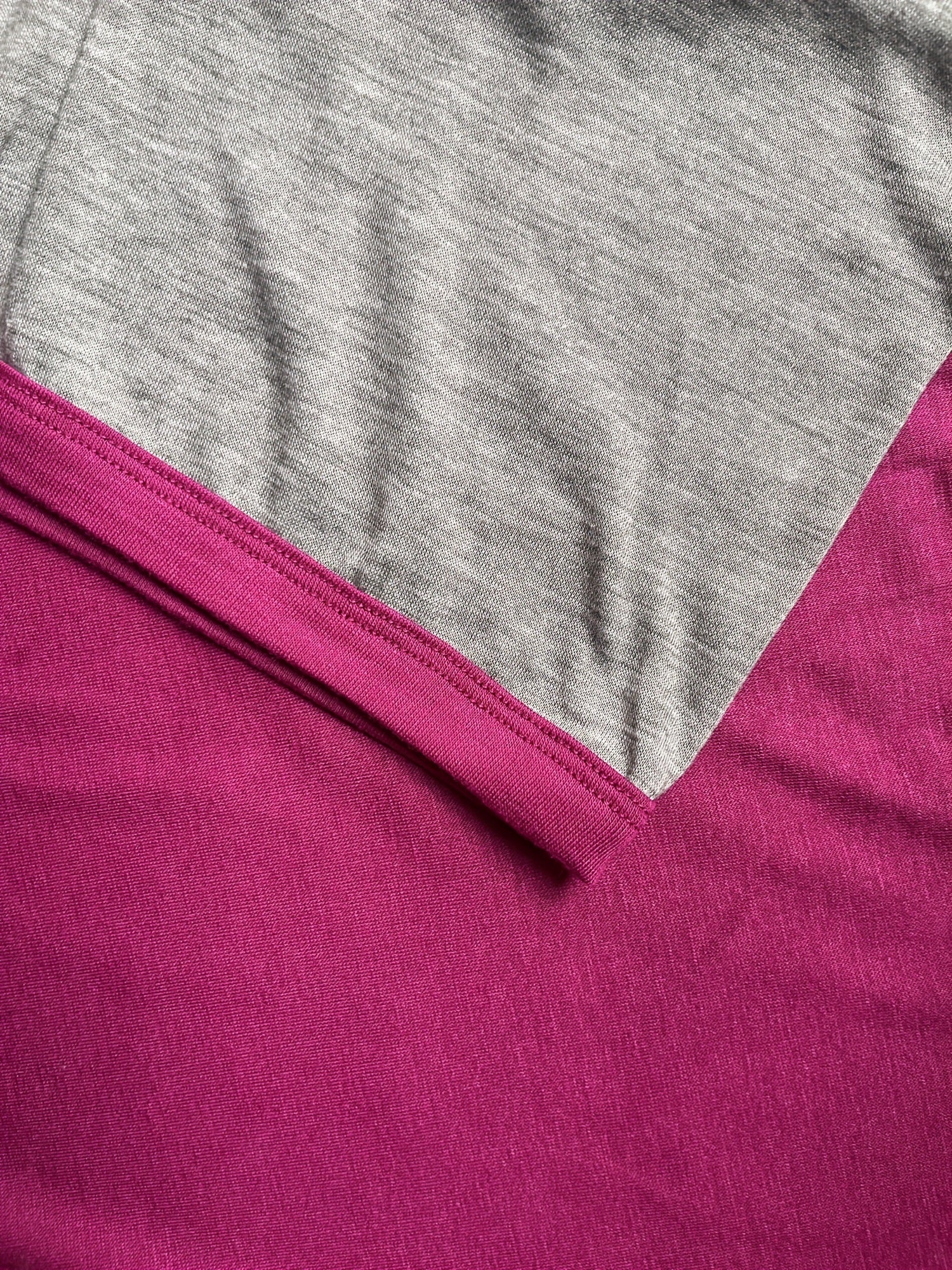 Plus Size Women's Summer Casual Raglan Color Block T-Shirt Soft Breathable Tee