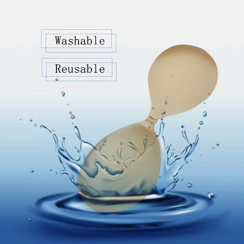 Silicone Lift Bra Strapless Wireless Push Up with Invisible Petals for Wedding Dress