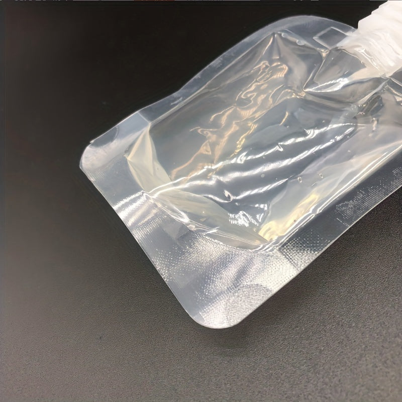 Set of 10 Disposable Beverage Pouches Stand-Up Liquid Yogurt Milk Containers