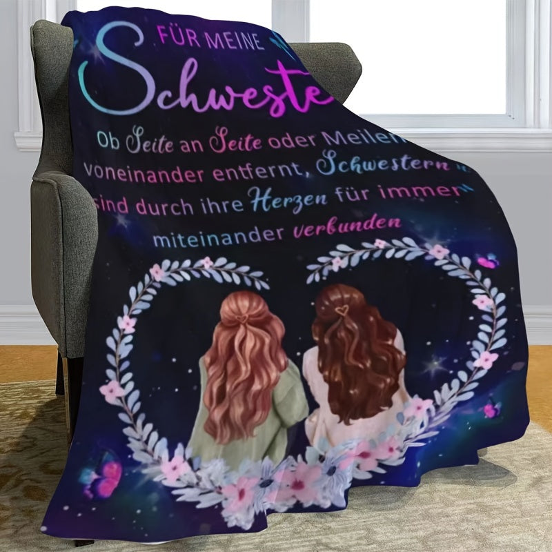 Flannel Throw Blanket for Women and Girls Soft Hypoallergenic Cozy Gift