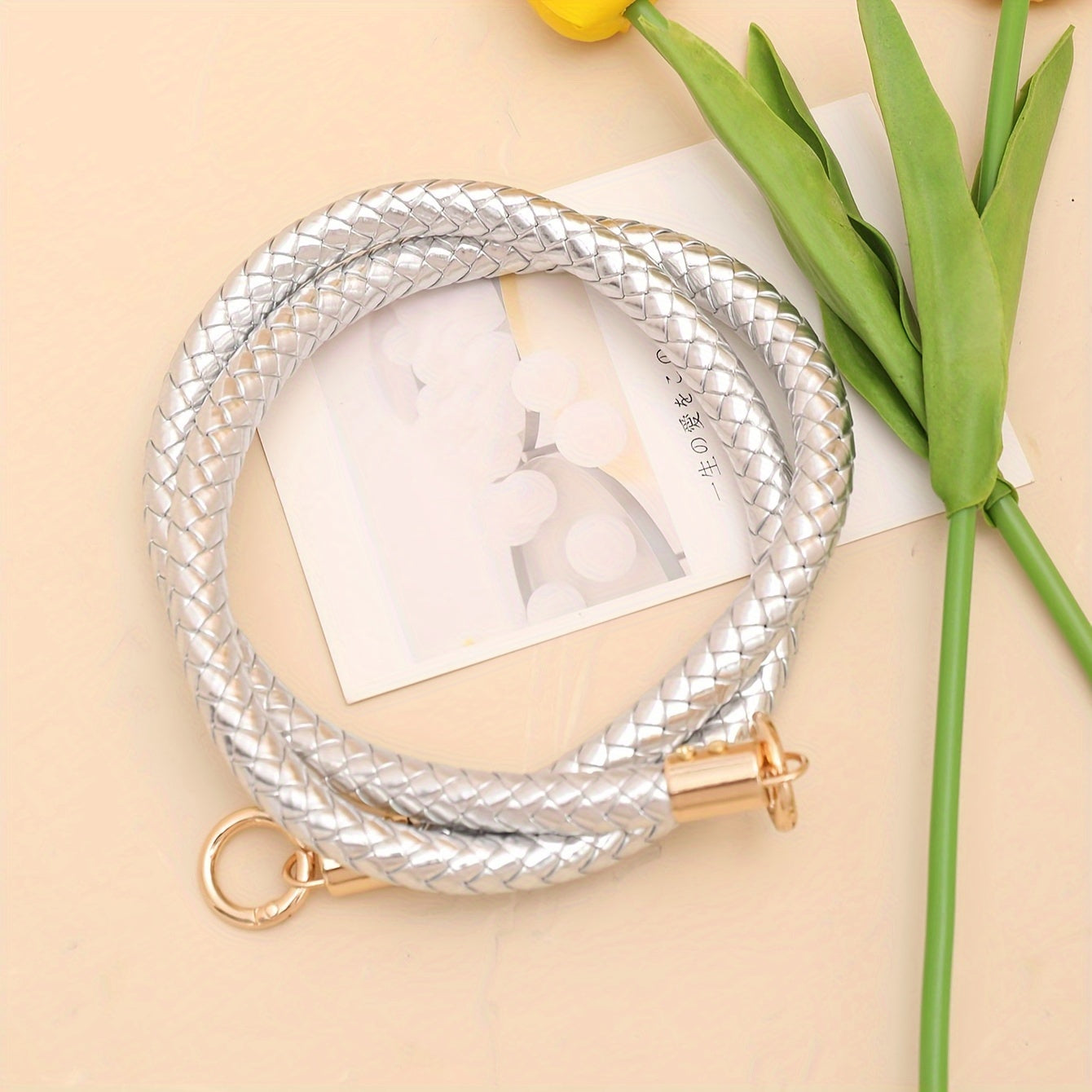 Luxury Women's PU Leather Woven Handbag with Detachable Shoulder Strap