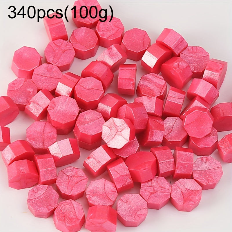 340pcs 100g Octagonal Sealing Wax for Gift Boxes Envelopes DIY Sealing