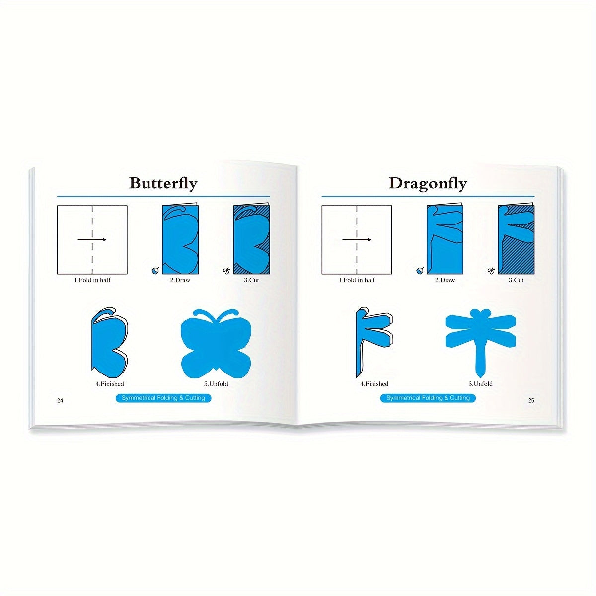 Bolalar uchun 40 ta qog'oz kesish to'plami va 76 ta model rasmi bilan bolalar yoshdagi 4+