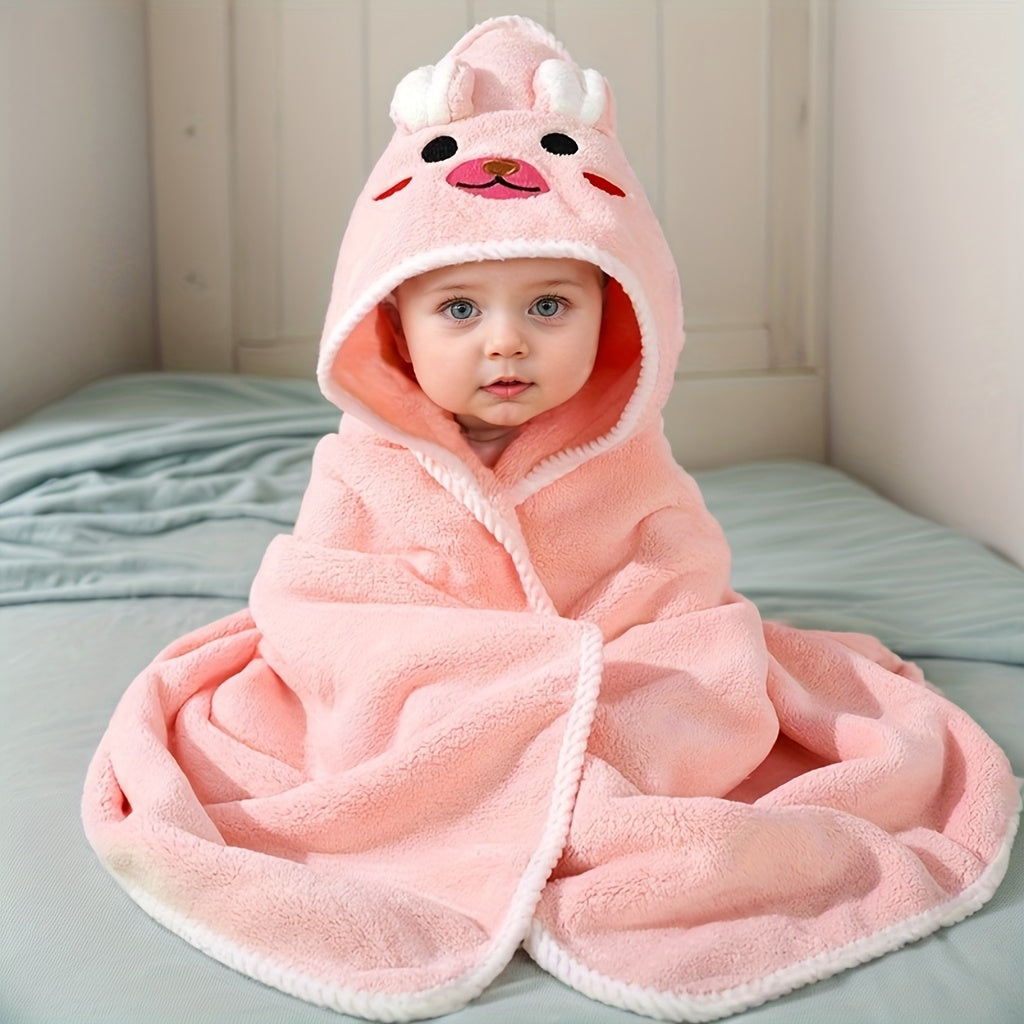 Children's Cartoon Bath Towel for Kids 3-8 Years Absorbent Polyester Mixed Color