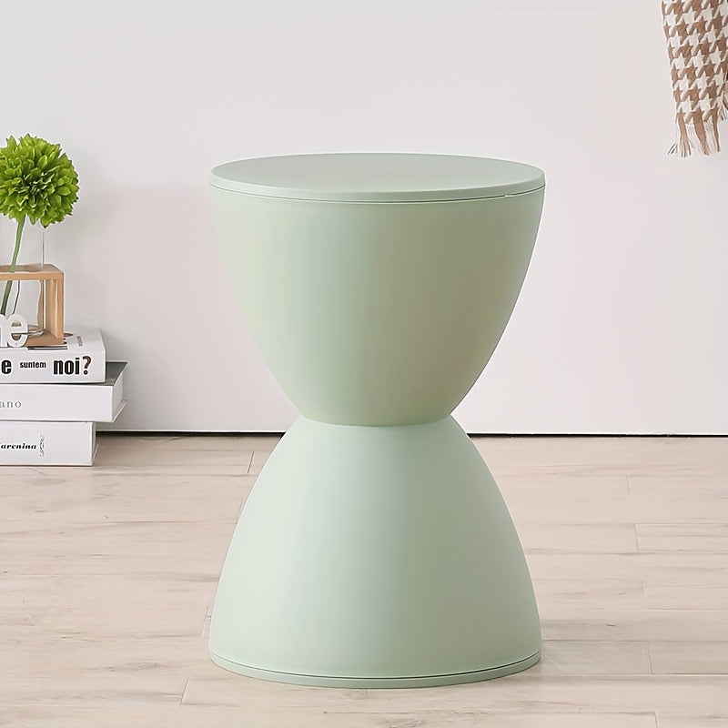 Modern Nordic Plastic Stool Side Table Corner Accent Shoe Bench