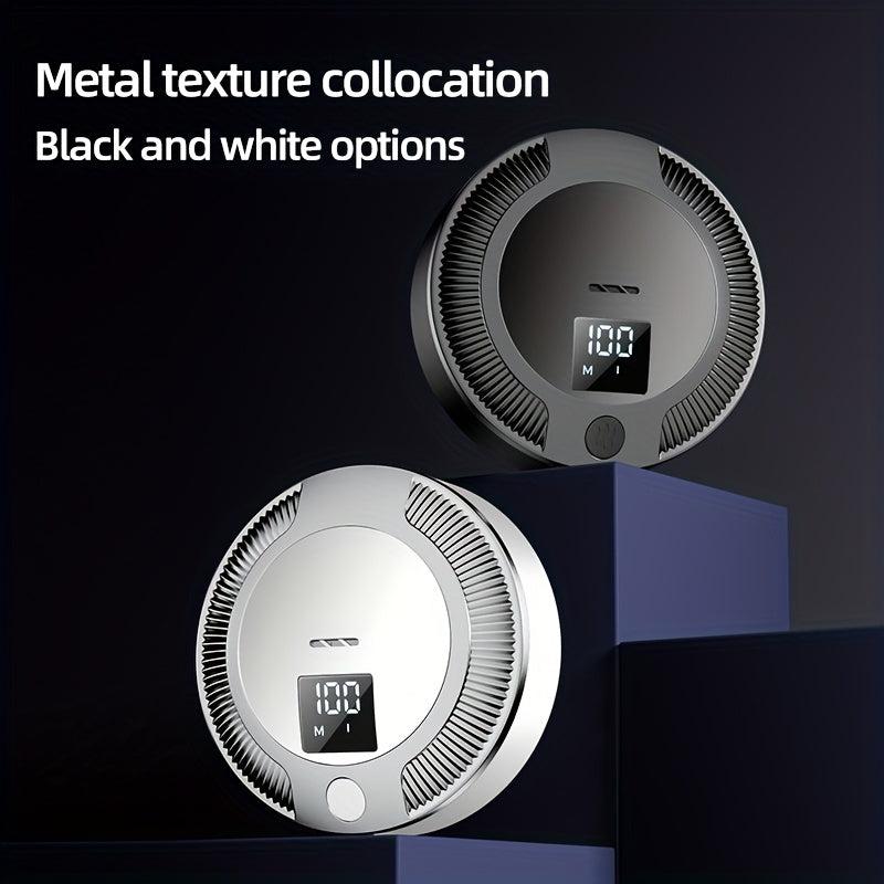 Portable Smart Air Purifier with LED Display USB Rechargeable for Home Office