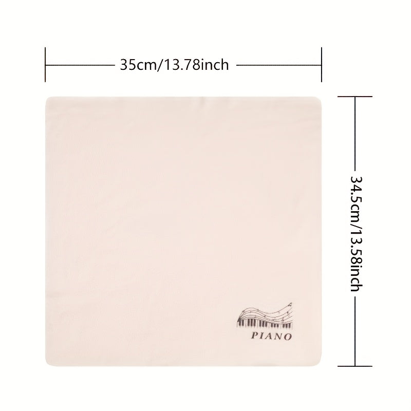 Large White Suede Cleaning Cloth for Pianos and Guitars Dust and Stain Removal