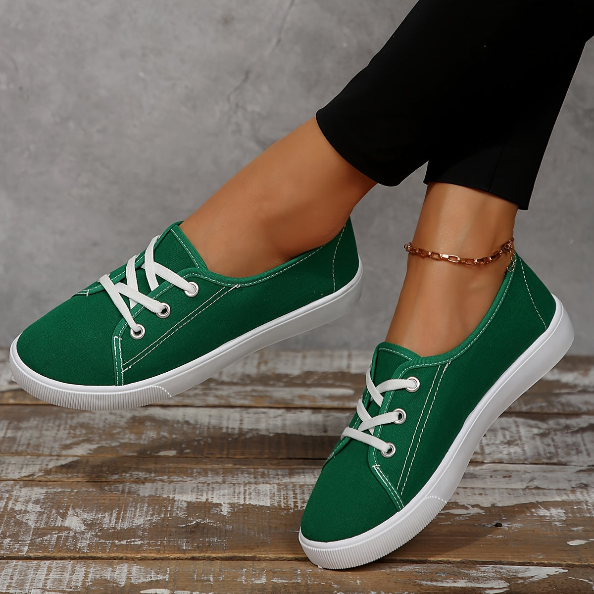 Women's Breathable Casual Sneakers with Rubber Sole, Lightweight, All-Season