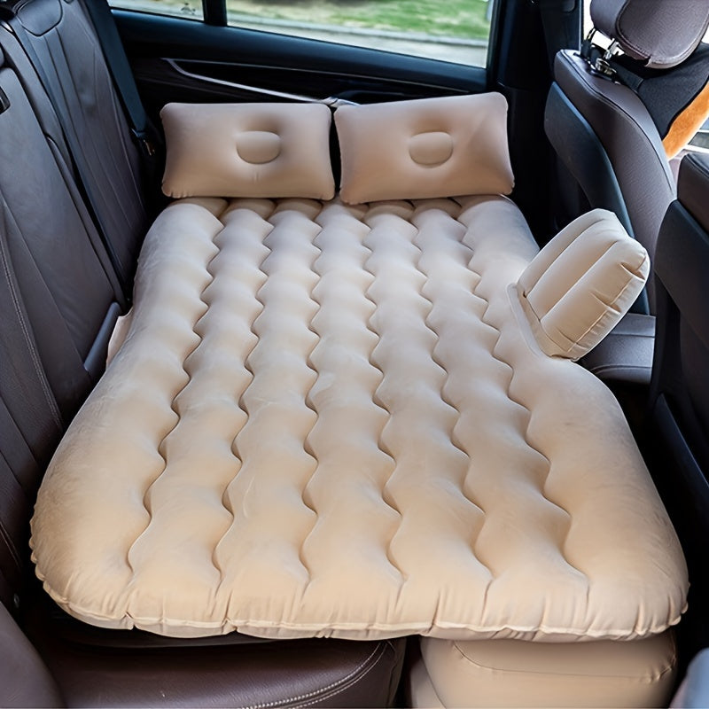 Self-Inflating PVC Air Mattress for Vehicle Rear Seat Single Person Travel