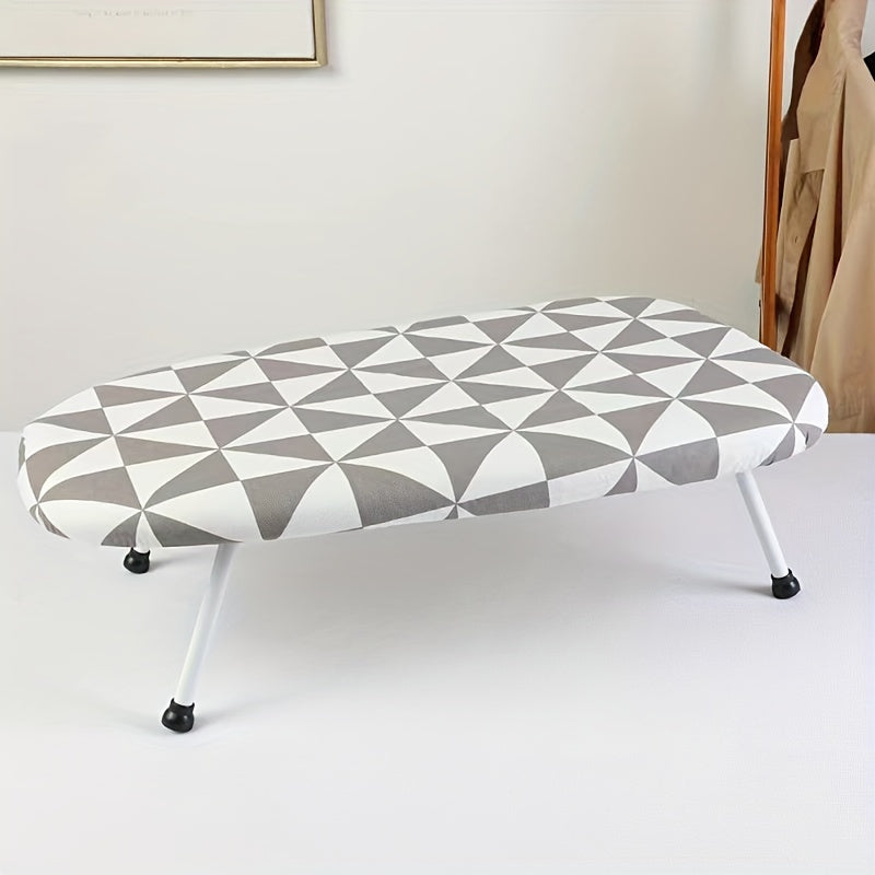 Foldable Ironing Board Space-Saving Stainless Steel and Plastic for Home Office