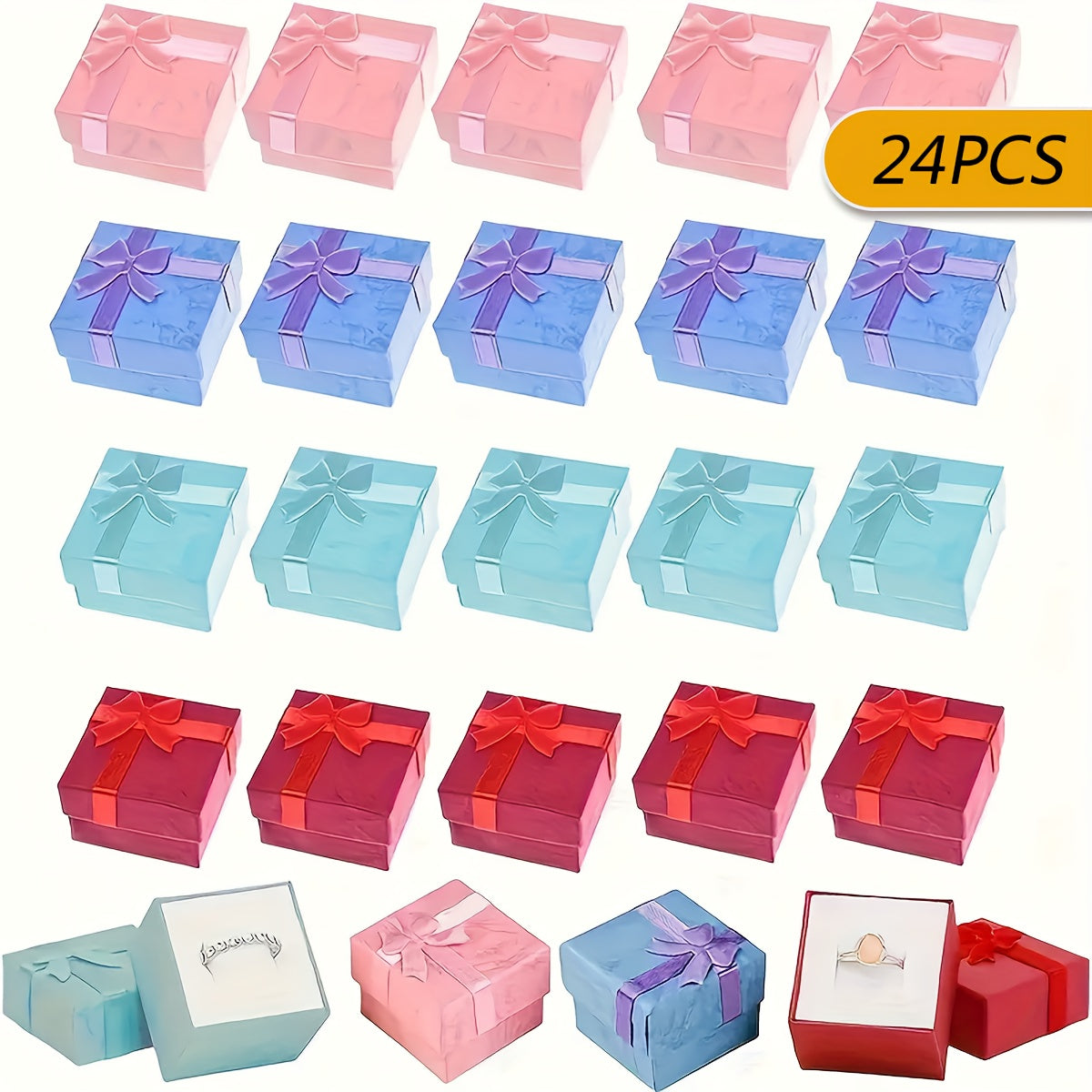 Jewelry Ring Box in Multiple Colors for Gift Storage