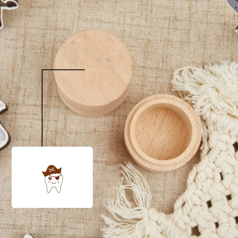 Personalized Wooden Tooth Fairy Box for Kids with Custom Name Rustic Keepsake Container