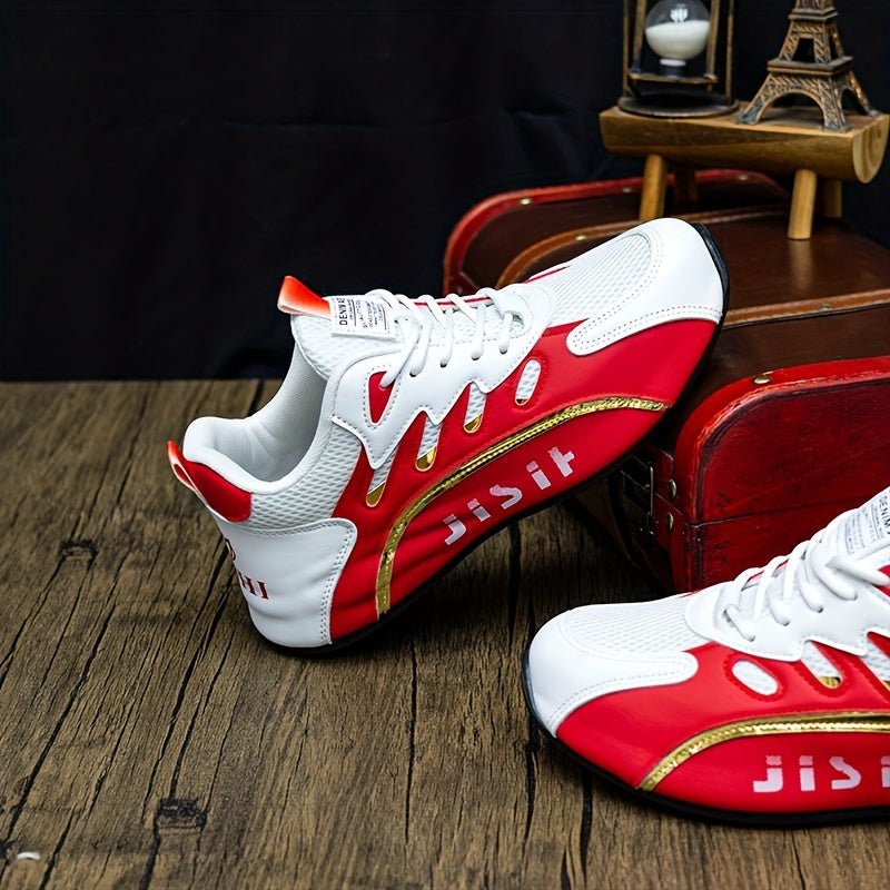 Erkaklar uchun yengil denim yugurish poyabzallari, sirpanmaydigan bog'ichli dizayn va aşınmaya chidamli sun'iy yuqori qismi bilan. EVA ichki qismi, tasodifiy ko'cha uslubi, bir rangli, piyoda yurish va ochiq havoda foydalanish uchun mos.