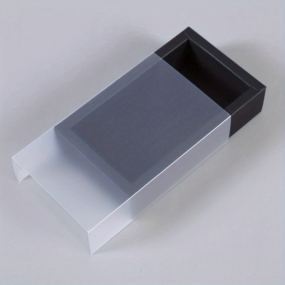 Pack of 10 Frosted PVC Gift Boxes for Weddings Cookies and Candy