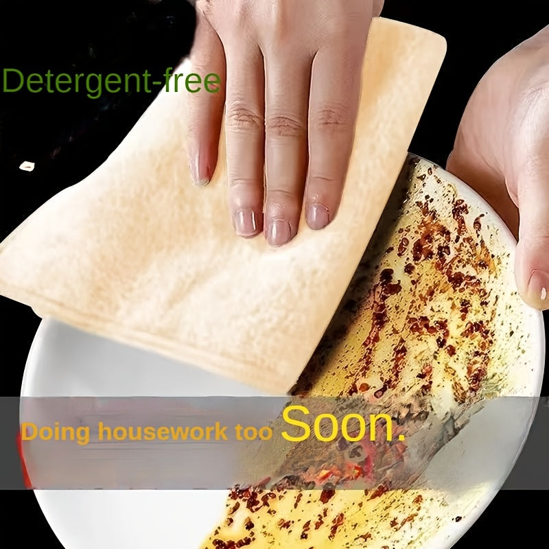 Set of 50 Luffa Rag Cleaning Cloths 20-Pack Non-Oil Stick Polyester Kitchen Towels