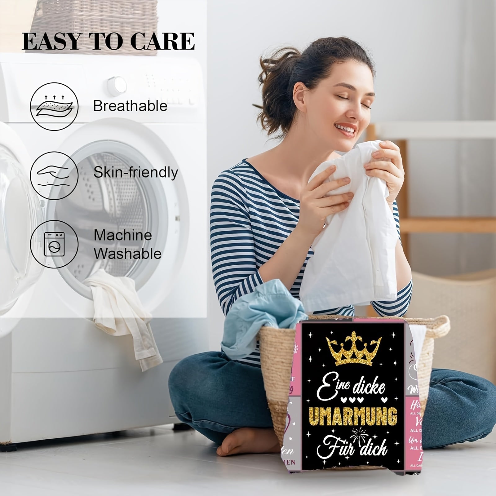 Soft Flannel Throw Blanket for Couch Bed or Travel in Various Colors