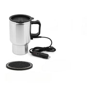 Portable Stainless Steel Travel Mug 455ml Car Heated Water Bottle Thermos