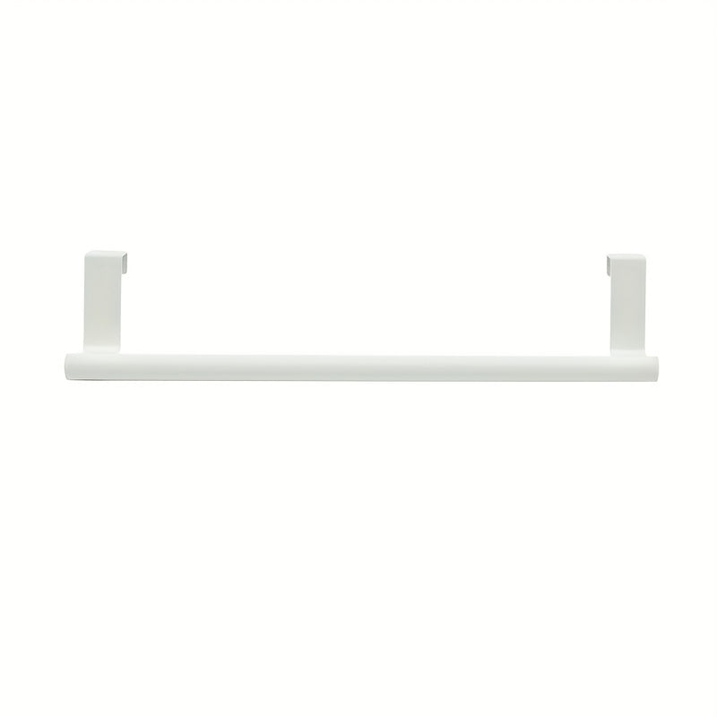Barra de toalla de acero inoxidable para puertas y armarios de baño sin necesidad de perforar