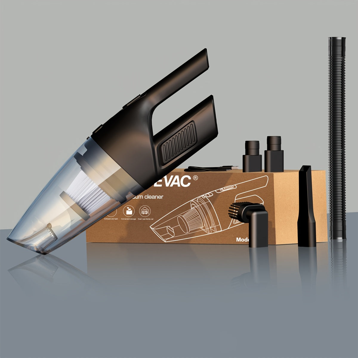 Wireless Car Vacuum Cleaner 6KPa Portable Cordless Dust Ktrap for Home Office Pet