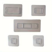 3-Piece Wall-Mounted Bathroom Accessories Set Adhesive No Holes Needed