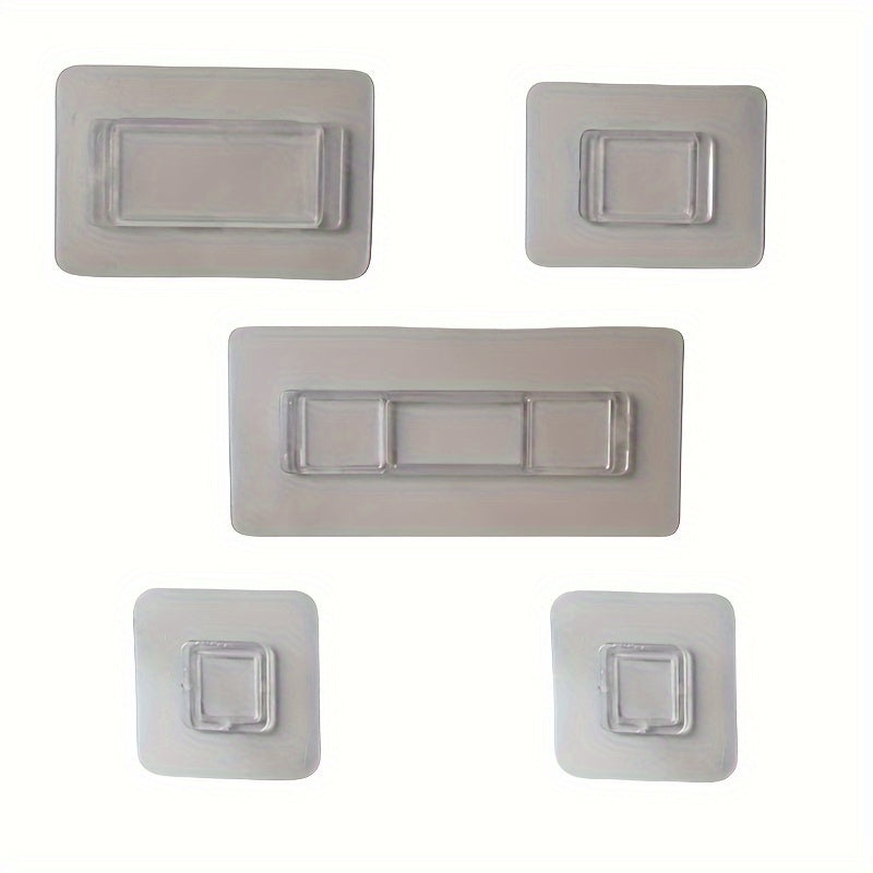 3-Piece Wall-Mounted Bathroom Accessories Set Adhesive No Holes Needed