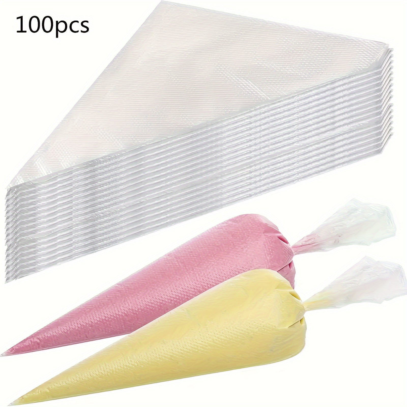 Disposable Piping Bags Set 50 100 200 for Cake Decorating Icing Baking