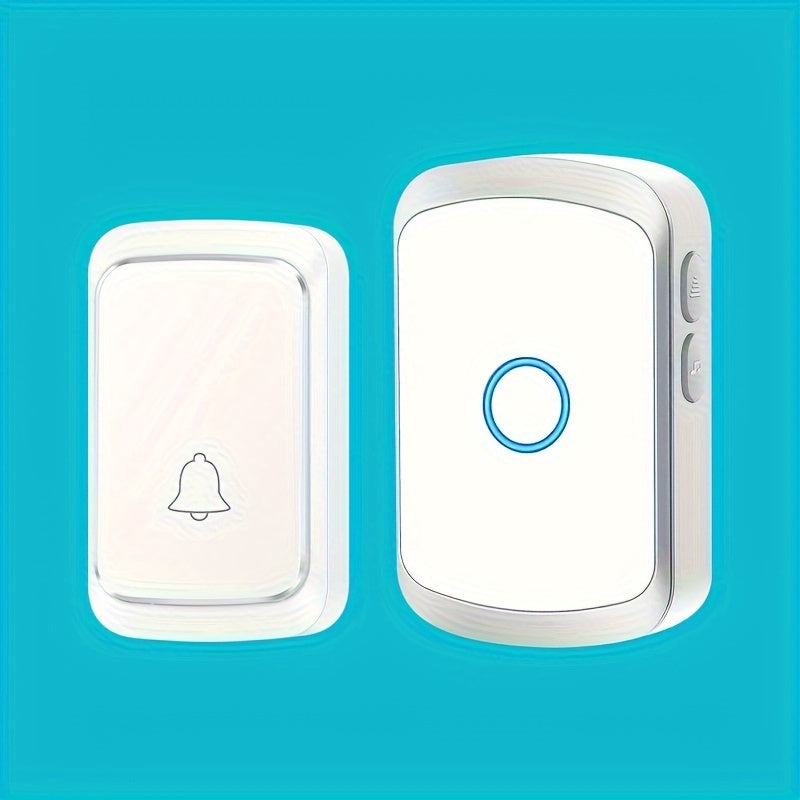 Wireless Doorbell with 304.8m Range 60 Chimes 5 Volume Levels LED Indicator