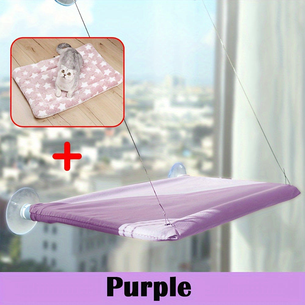Cat Window Hammock Bed Polyester Detachable for Cats
