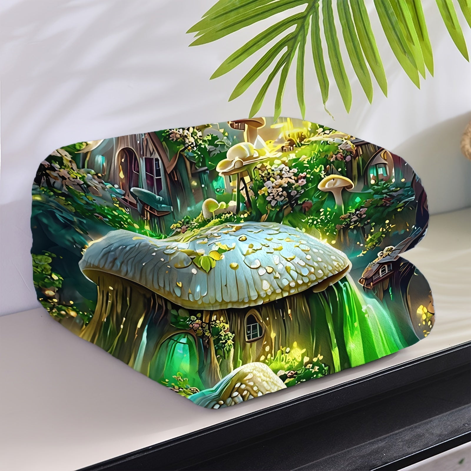 Fluorescent Green Fairy Tale Forest Throw Blanket for Kids and Adults