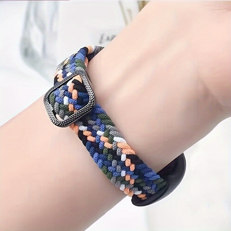 Nylon Braided Watch Strap with Adjustable Buckle for Xiaomi Mi Band 3 4 5 6 7 8 9