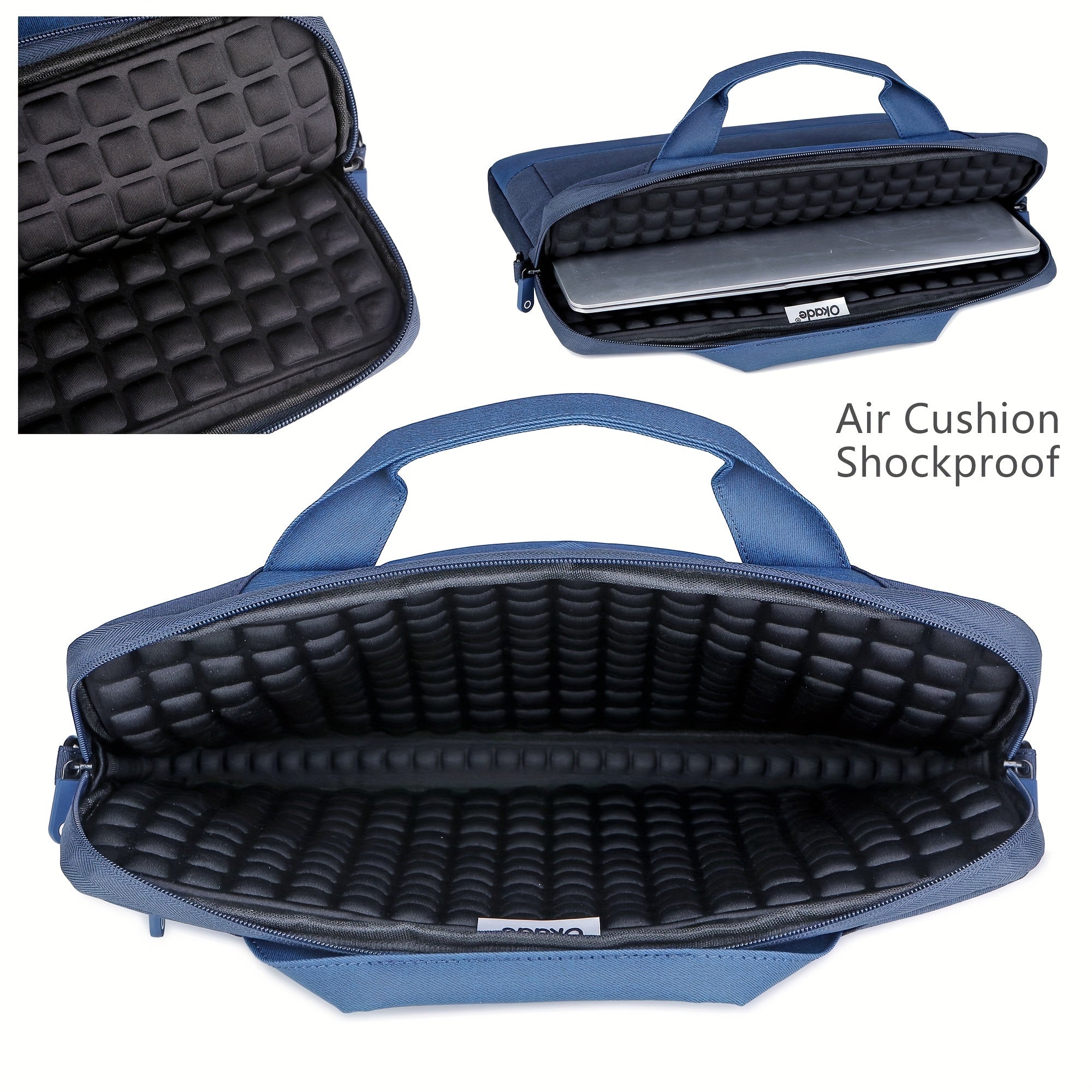 Lightweight Waterproof Shockproof Laptop Bag for 13.3-16 Inch Tablets with Adjustable Detachable Straps