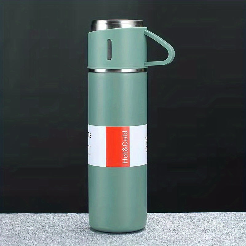 Taza térmica de acero inoxidable con aislamiento al vacío 500ml botella para bebidas calientes y frías