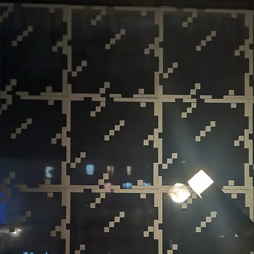 Glass Static Window Stickers Decorative Pixel Wind Self-Adhesive Home Decor