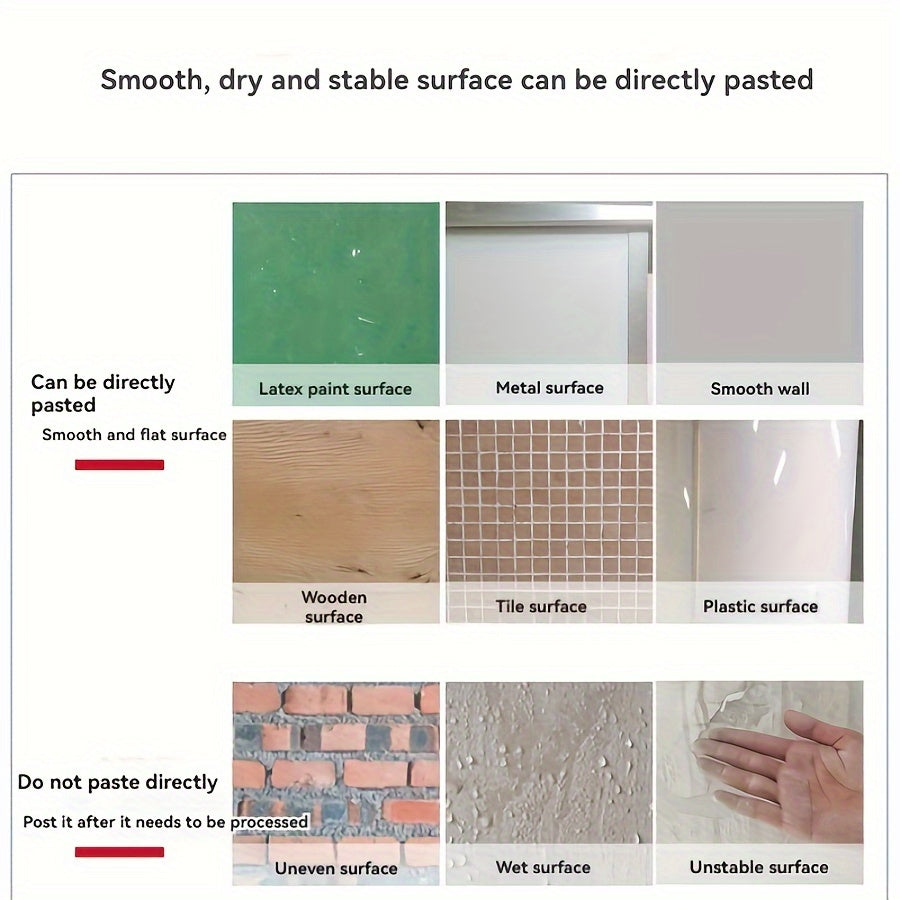 Self-Adhesive 3D Imitation Tree Pattern Wallpaper for Kitchen and Living Room Decor