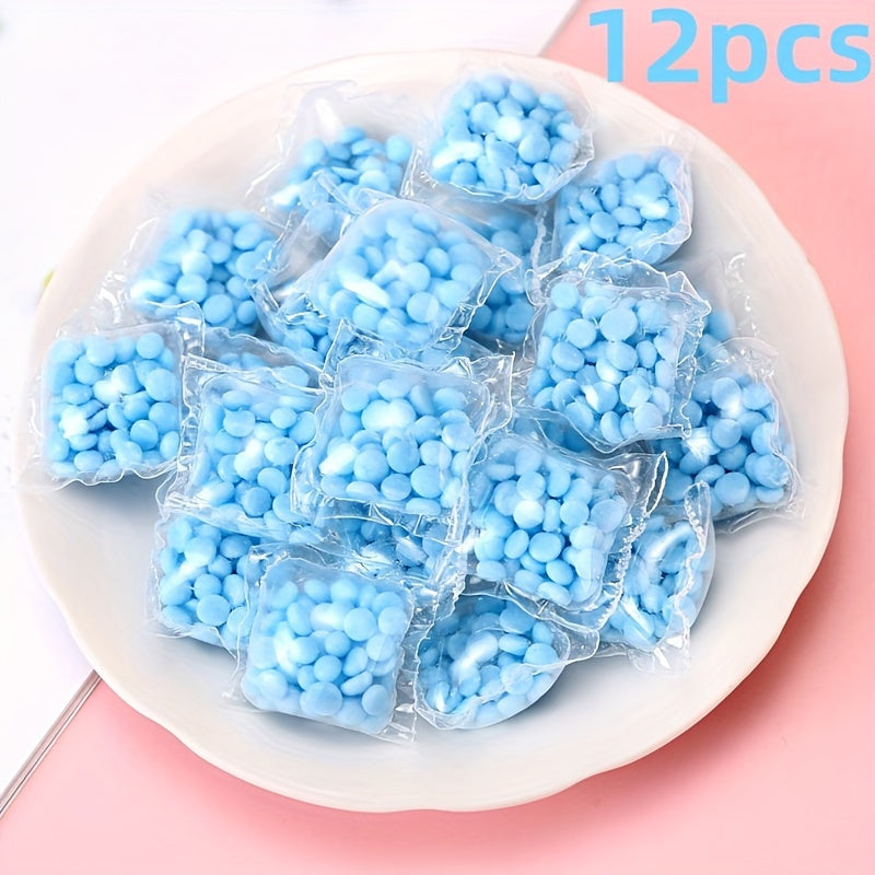 "Fragrant Pearls" kir yuvish kukuni: 12/58/98 dona, uzoq muddatli hid, bo'yoq va oqartuvchi yo'q, PET materialidan tayyorlangan.