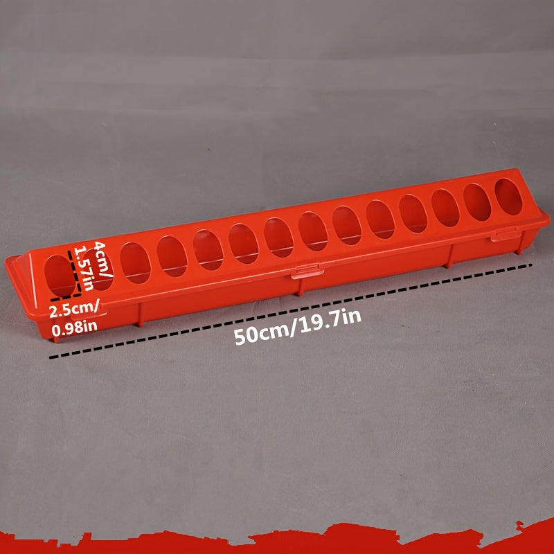 Bird Feeder with Anti-Spray Trough and 12-Hole Design for Pigeons Parrots and Other Birds