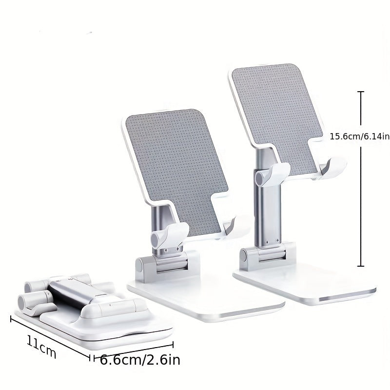 Portativ Stol Telefon Uslubi - Jonli Translyatsiya uchun Moslashuvchan va Qayriladigan Stend, iPhone 14/13/12 Seriyalari, Samsung Galaxy S20/S21/S22 va Boshqalar bilan Mos Keladi - Oq yoki Qora Rangda Mavjud
