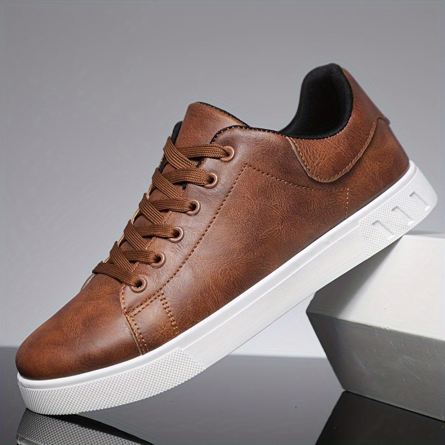 Men's Casual Sneakers with PU Upper and PVC Sole for All-Season Outdoor and Sports